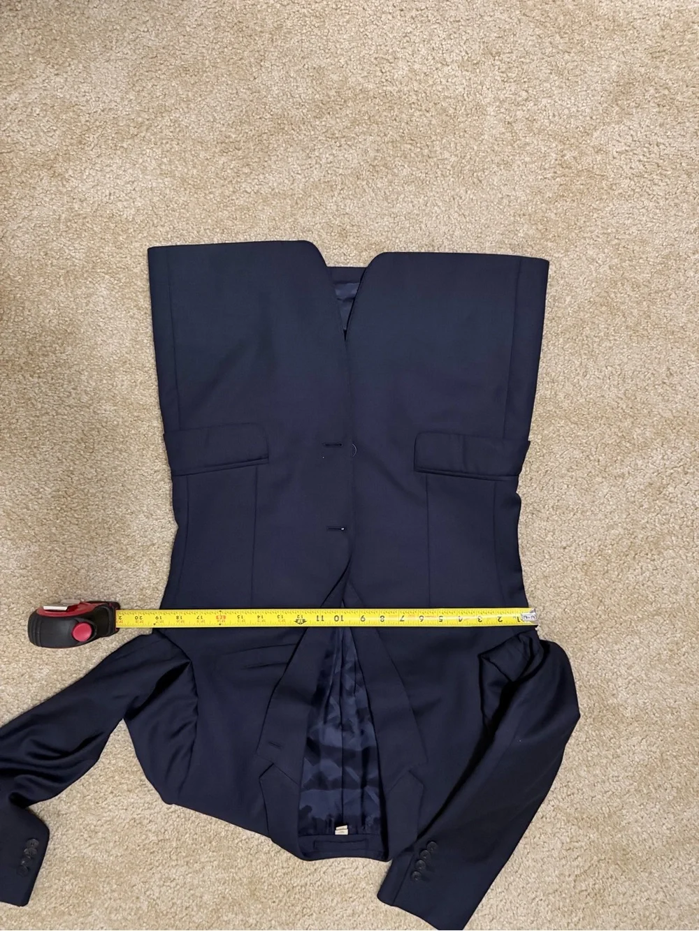 Burberry Navy Wool Three-piece suit